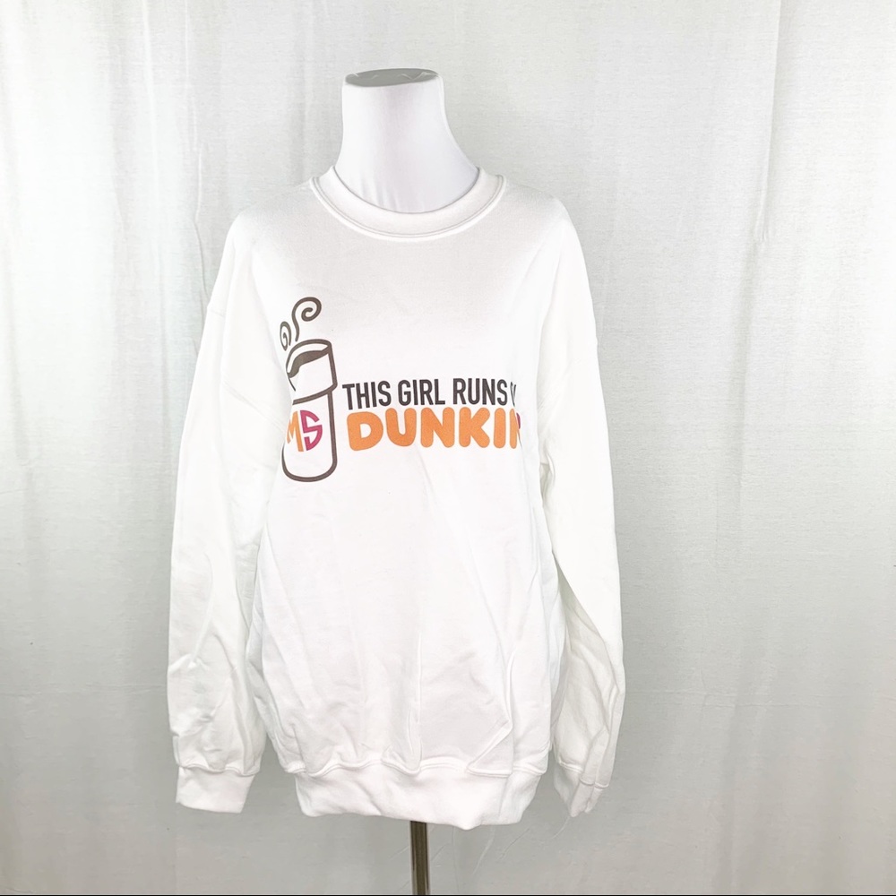 Dunkin’ Donuts MS monogrammed crewneck sweatshirt
